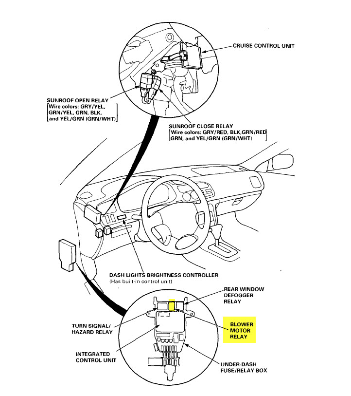 95 Accord Heater blower and Light on after key out - Honda Accord Forum